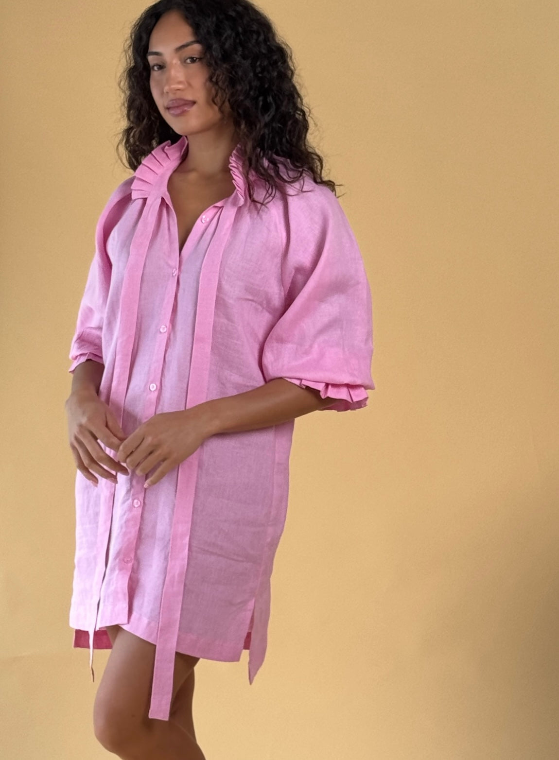 Coconinya linen Pink Dress/Blouse