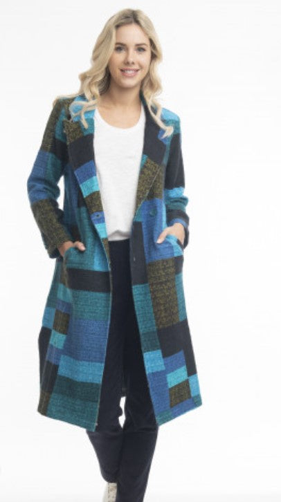 Tartan blues Long coat