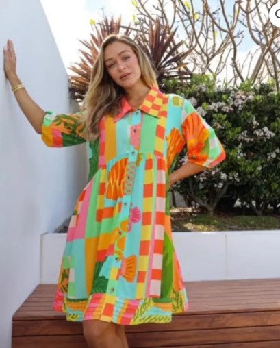 Sienna wide coloured dress