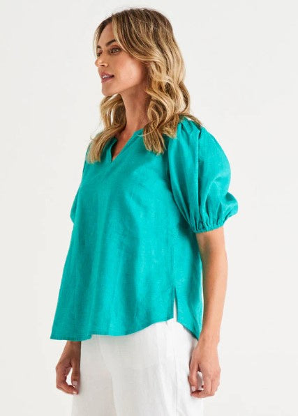 Teal blouse