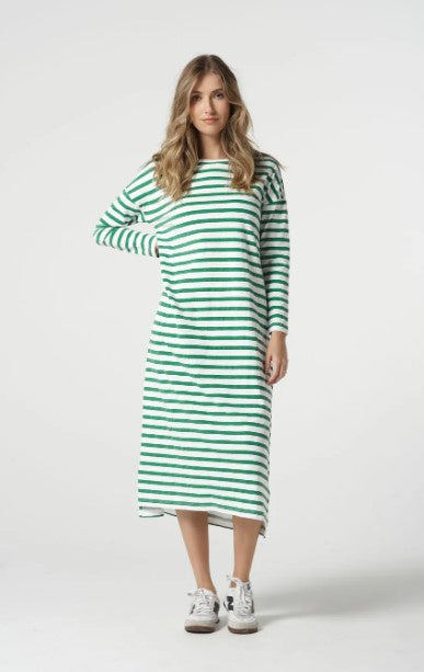 Jolly green stripe dress