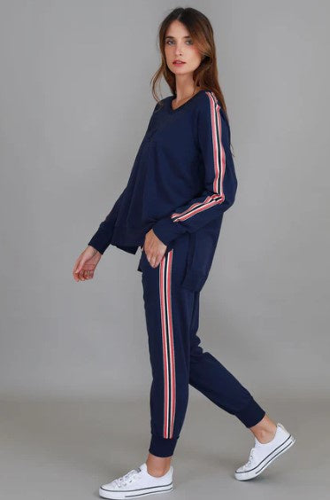 Thea Stripe Track pants