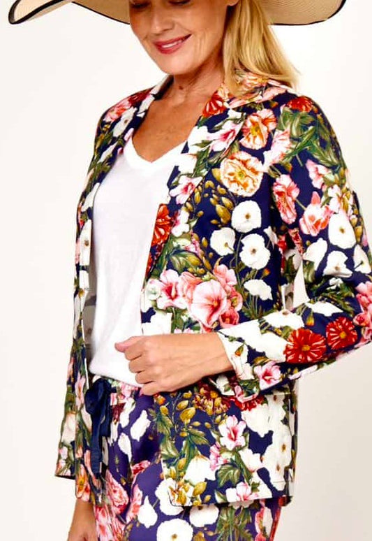 Jacket Cotton Floral la strada