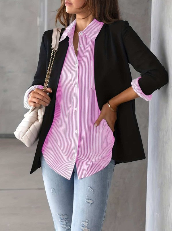 Pink stripe shirt