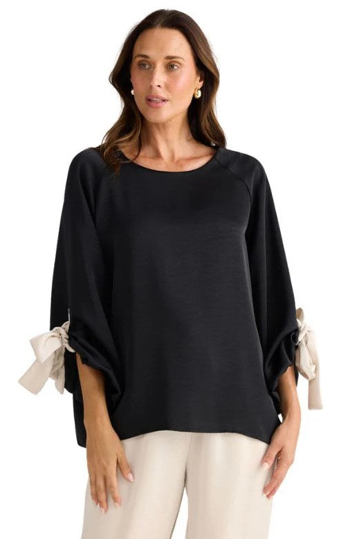 Black/oyster Oui Top