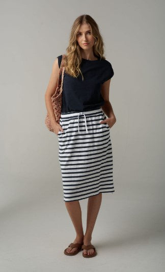 GC Navy stripe Skirt
