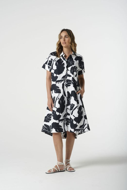GC Dark Navy leaf dress