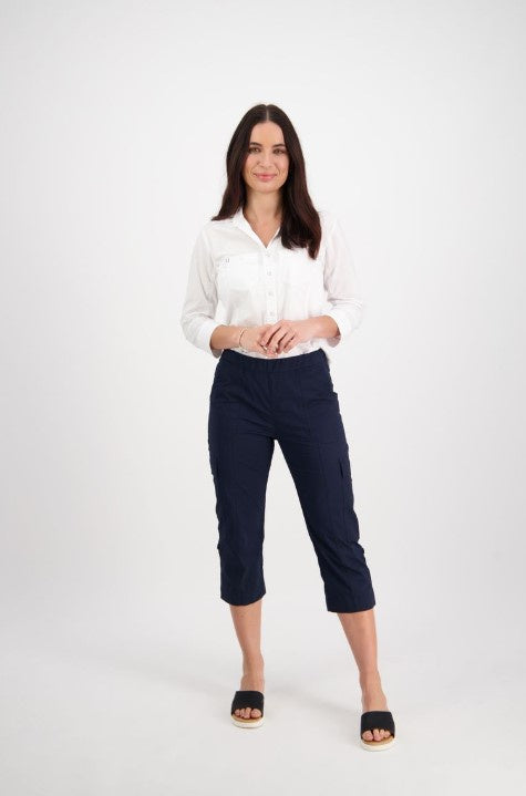 Vassalli pull-on Cargo Navy Shorts