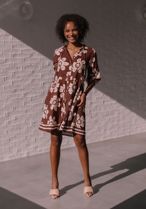 Chocolate Flower Power dress