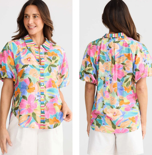 Electric Bloom Meadow shirt