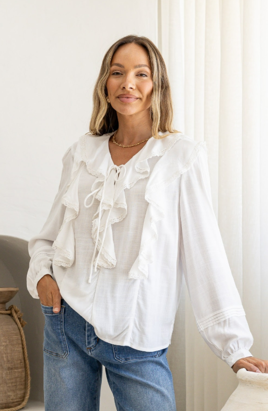 White Poetry Blouse