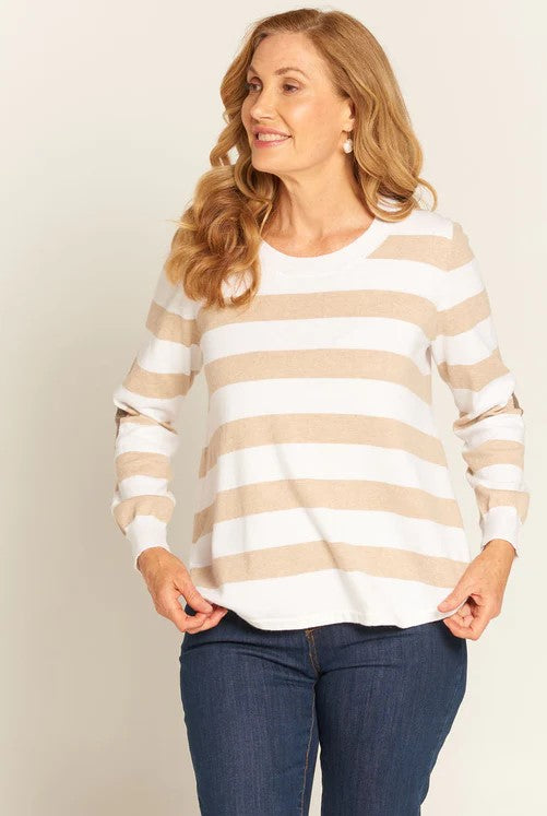 Stripe natural jumper