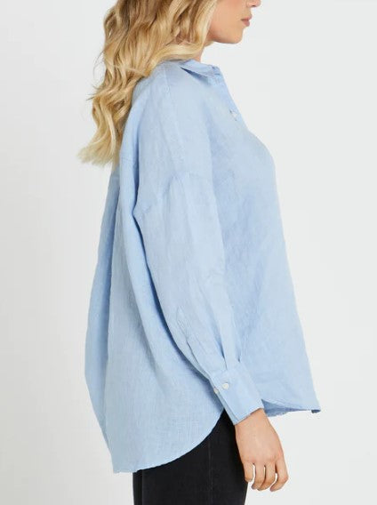 Teresa blue Oversize blouse