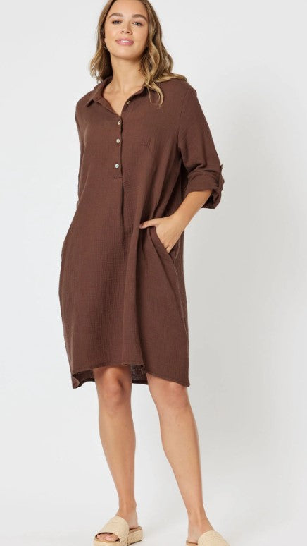 The bryon dress choc