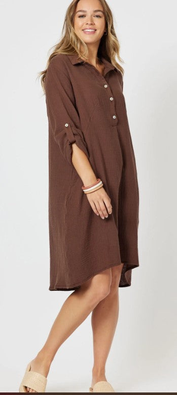 The bryon dress choc