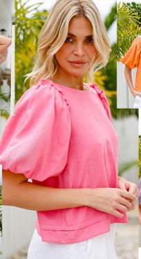 Pink frill blouse