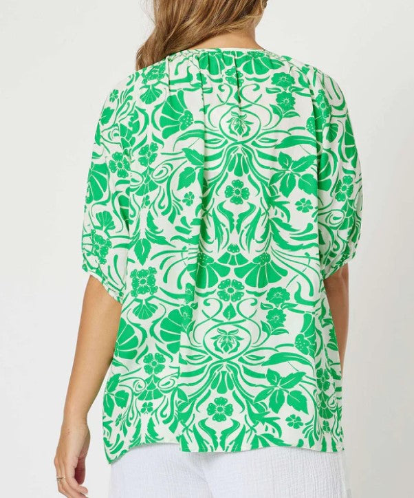 Paradise top green