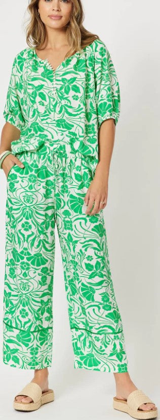 Paradise top green