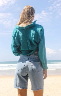 Denim shorts sailer
