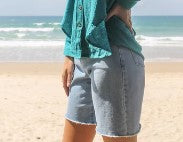 Denim shorts sailer