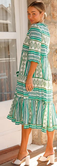 Green forest dress