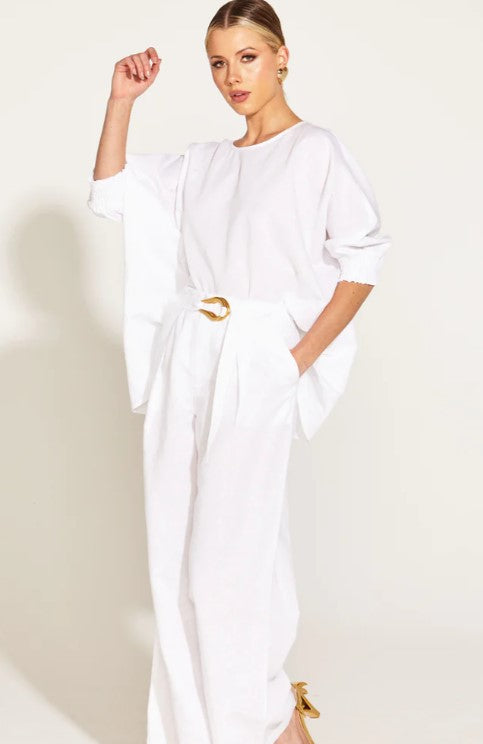walk in the park oversizes blouse white