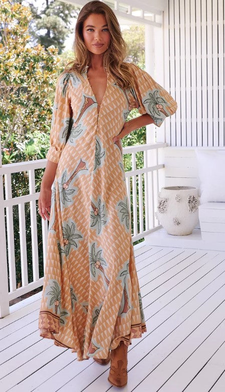 Zoey Maxi dress Sahara