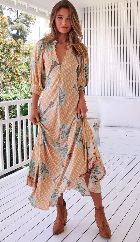 Zoey Maxi dress Sahara