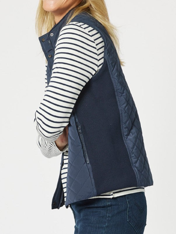 Brighton puffer vest navy