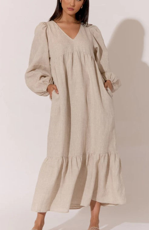 Vivenne linen natural dress