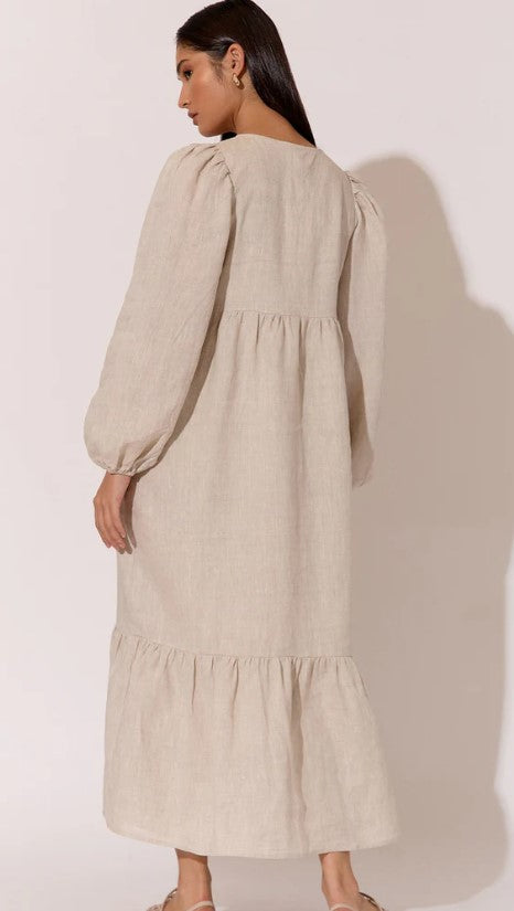 Vivenne linen natural dress