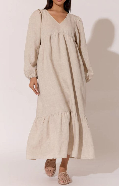 Vivenne linen natural dress
