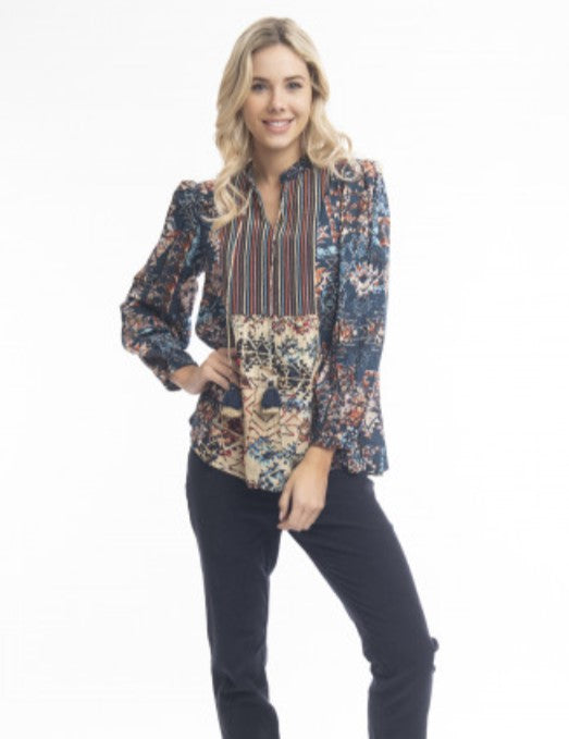 Strauss boho top