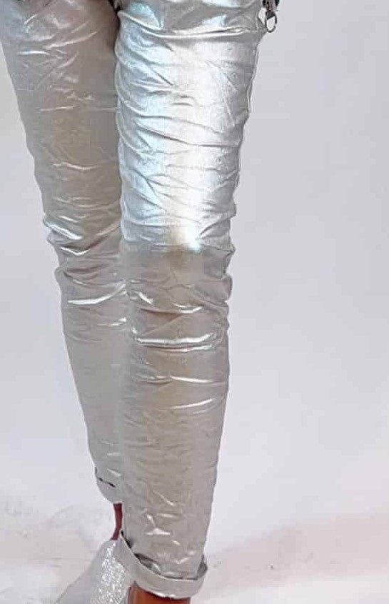 sILVER look pANTS