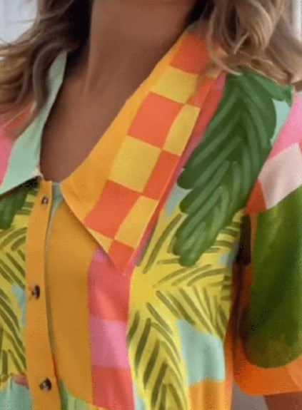 Sienna wide coloured dress