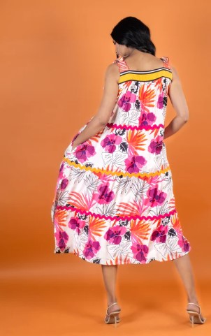 Mia strap coloured dress