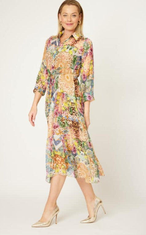Silk lemontree dress