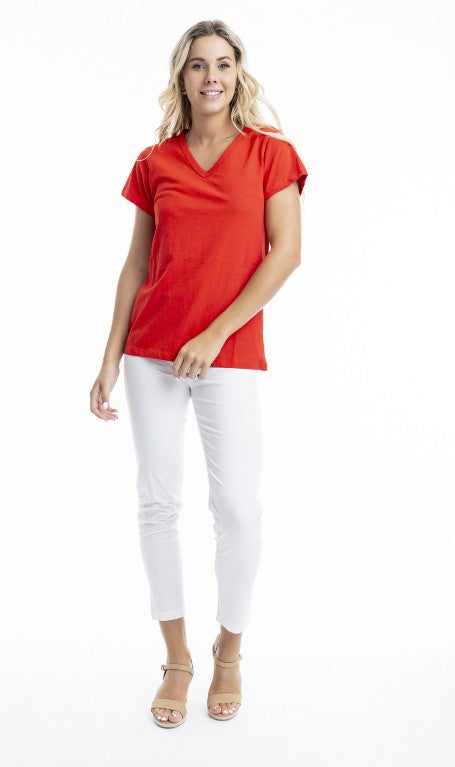 Scarlet Red cotton tee