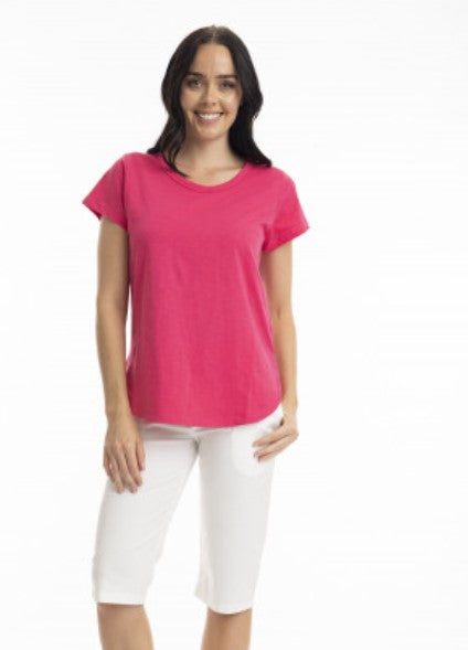 Hot pink tee
