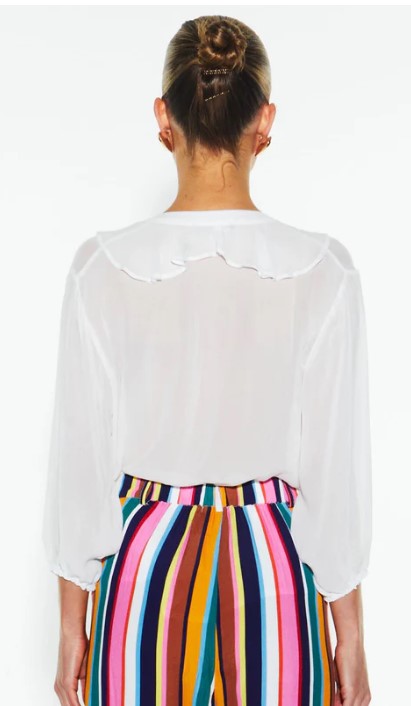 jUST LOVE FRILL Ivory blouse