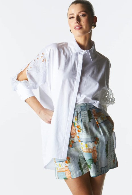 Lily Broderie white shirt