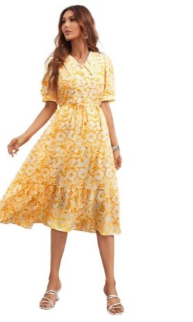Sunny Lemon floral dress