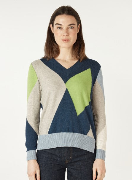 Zakket Diamond navy knit