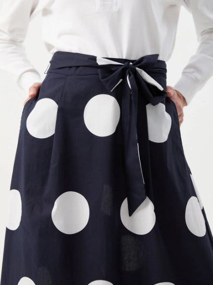 GC Spotted cotton skirt