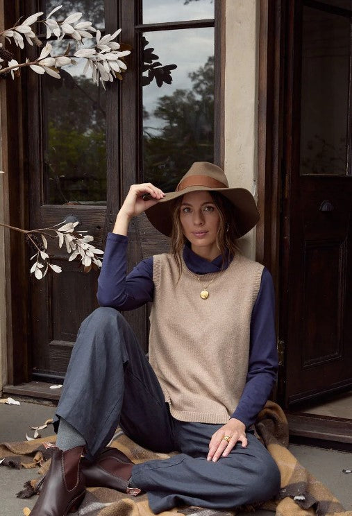 GC VEST knit nat