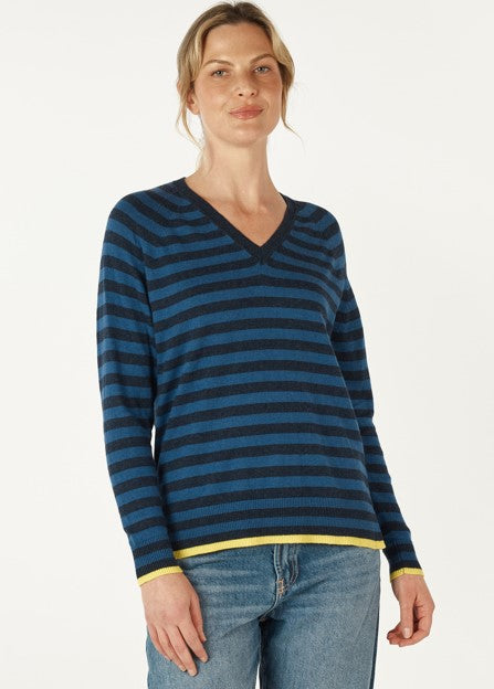 Essential stripe DENIM knit