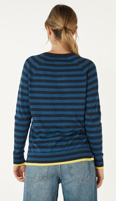 Essential stripe DENIM knit