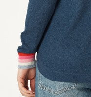 Zakket denim curve knit