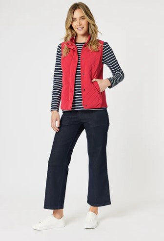 Brighten Puffer vest red