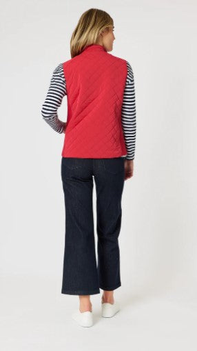 Brighten Puffer vest red